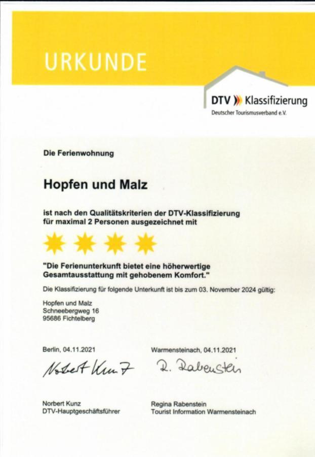 Ferienwohnungen Hopfen und Malz Fichtelberg Exterior foto