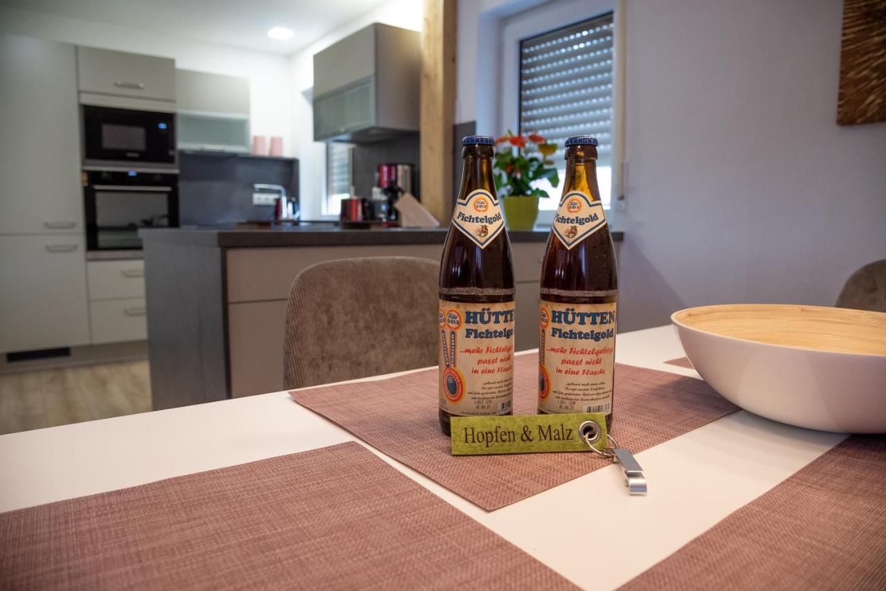 Ferienwohnungen Hopfen und Malz Fichtelberg Exterior foto